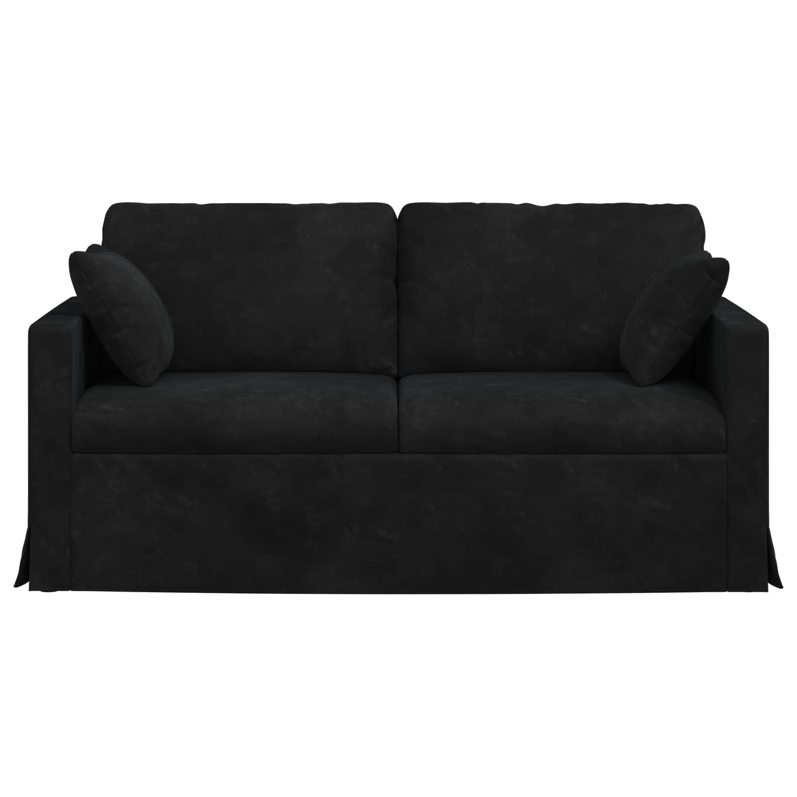 vidaXL Sofa Czarny 158 x 78 x 80 cm Aksamit
