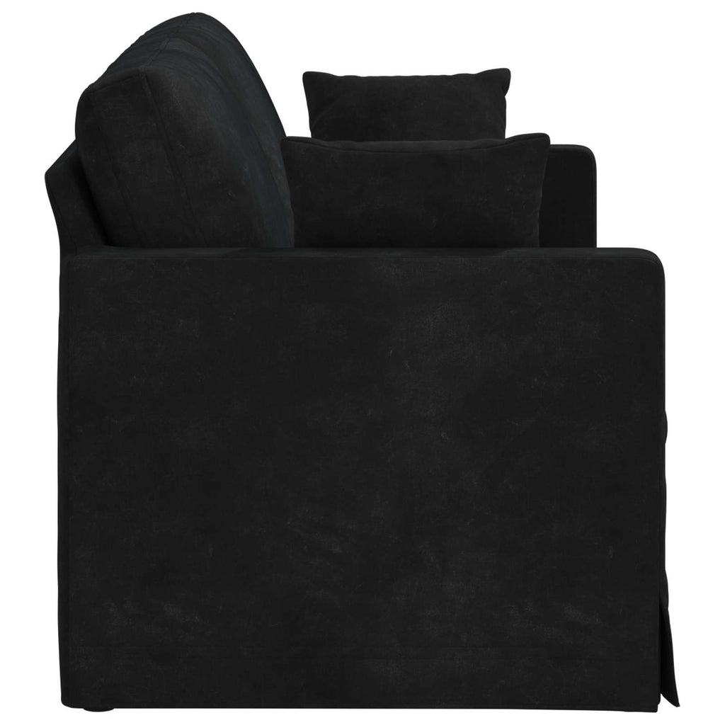 vidaXL Sofa Czarny 158 x 78 x 80 cm Aksamit