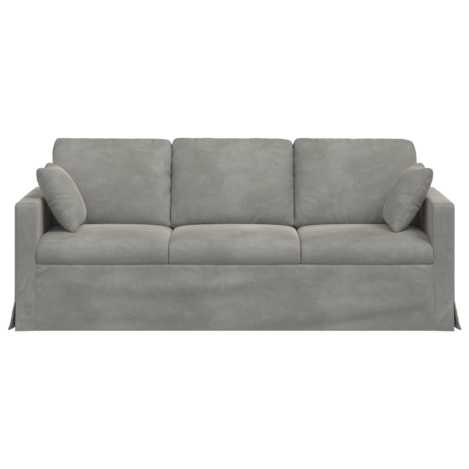 vidaXL Sofa Jasnoszary 198 x 78 x 80 cm Aksamit