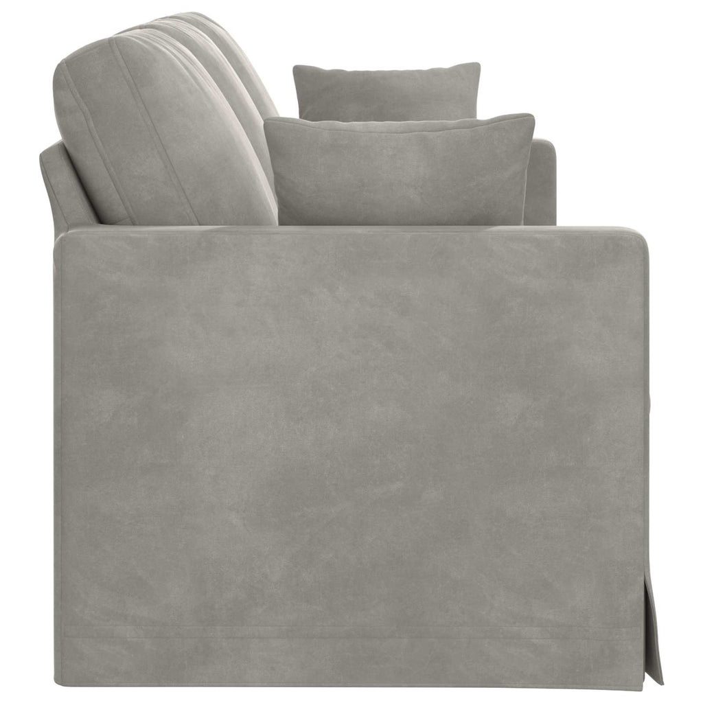 vidaXL Sofa Jasnoszary 198 x 78 x 80 cm Aksamit