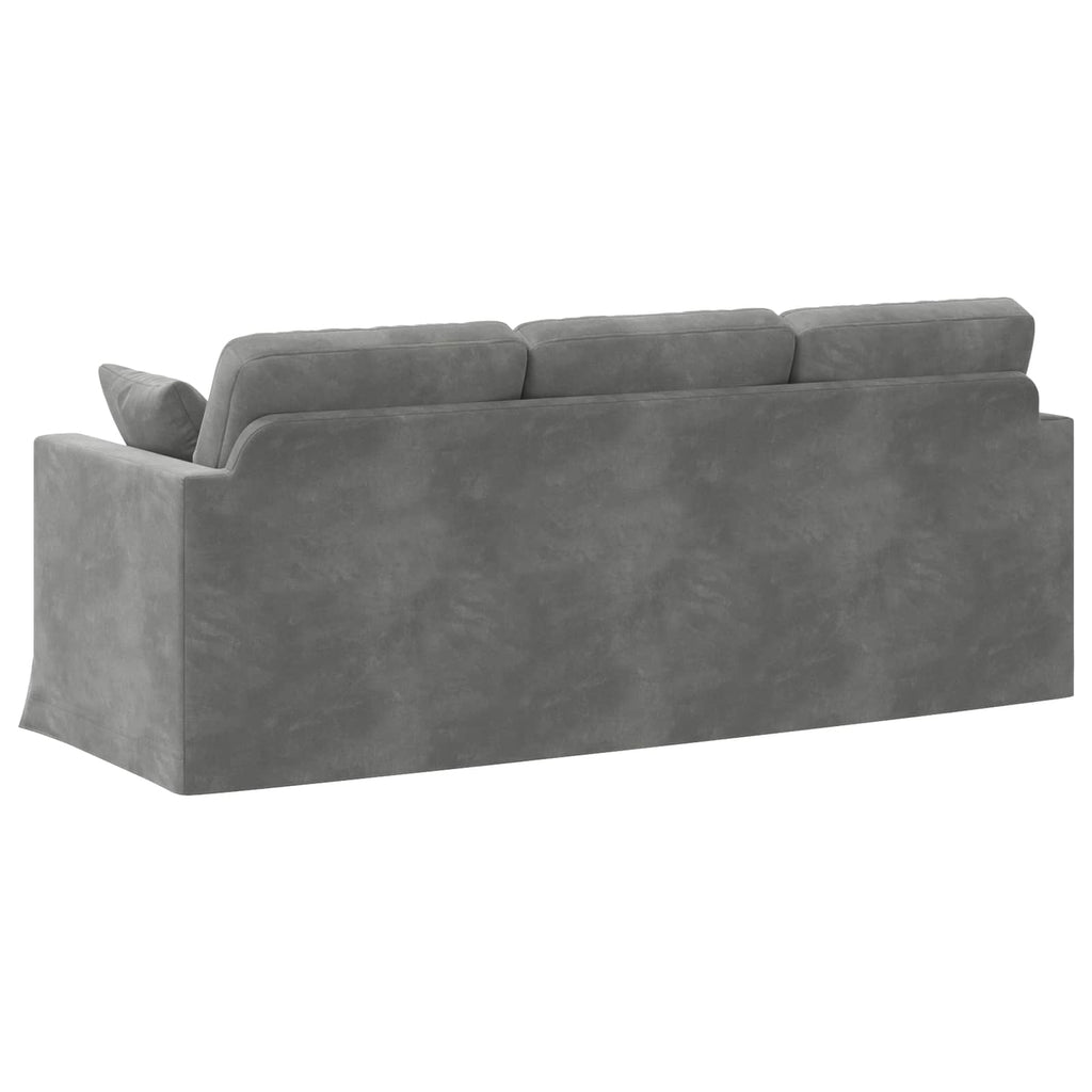 vidaXL Sofa Ciemnoszary 198 x 78 x 80 cm Aksamit