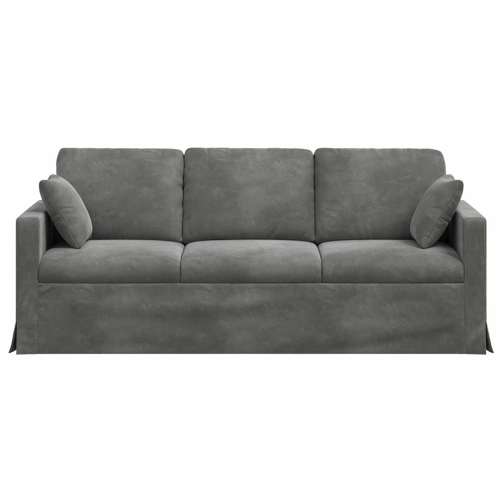 vidaXL Sofa Ciemnoszary 198 x 78 x 80 cm Aksamit