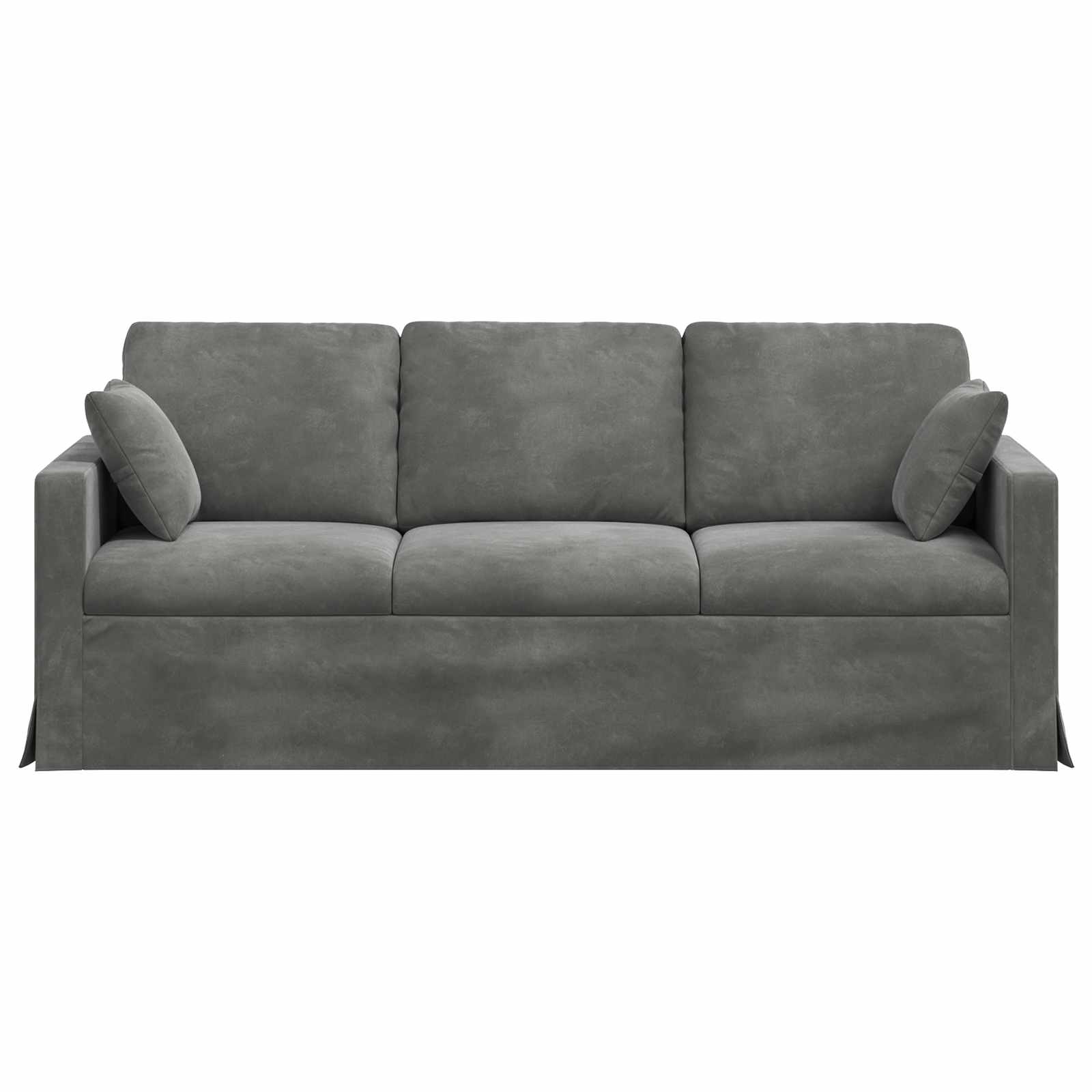 vidaXL Sofa Ciemnoszary 198 x 78 x 80 cm Aksamit