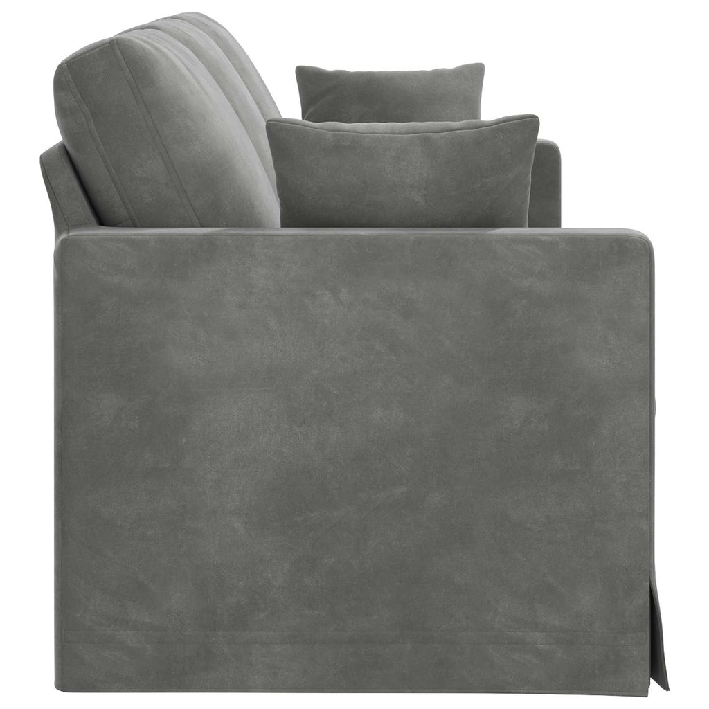 vidaXL Sofa Ciemnoszary 198 x 78 x 80 cm Aksamit