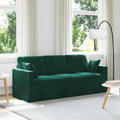 vidaXL Sofa Ciemna zieleń 198 x 78 x 80 cm Aksamit