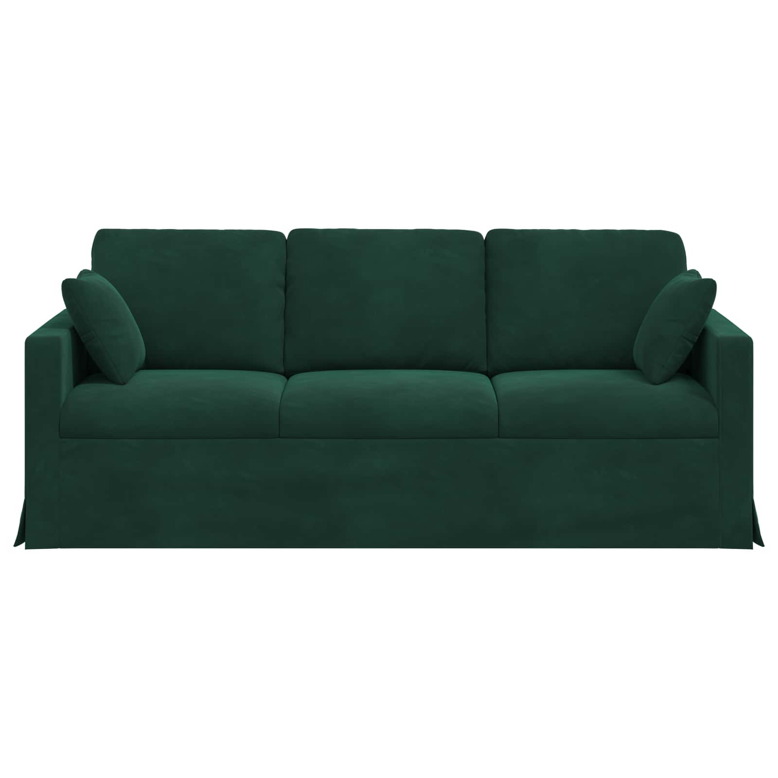 vidaXL Sofa Ciemna zieleń 198 x 78 x 80 cm Aksamit