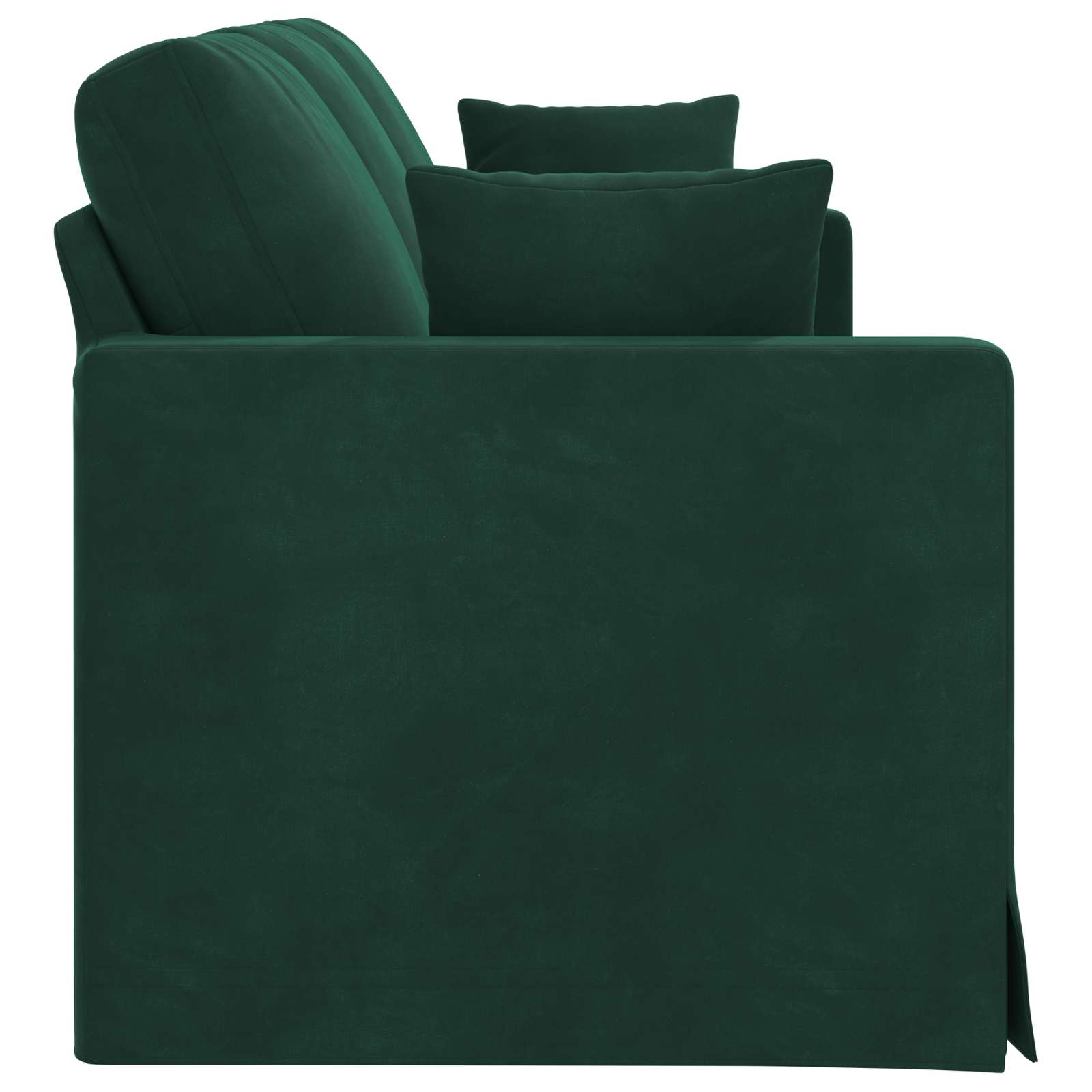vidaXL Sofa Ciemna zieleń 198 x 78 x 80 cm Aksamit