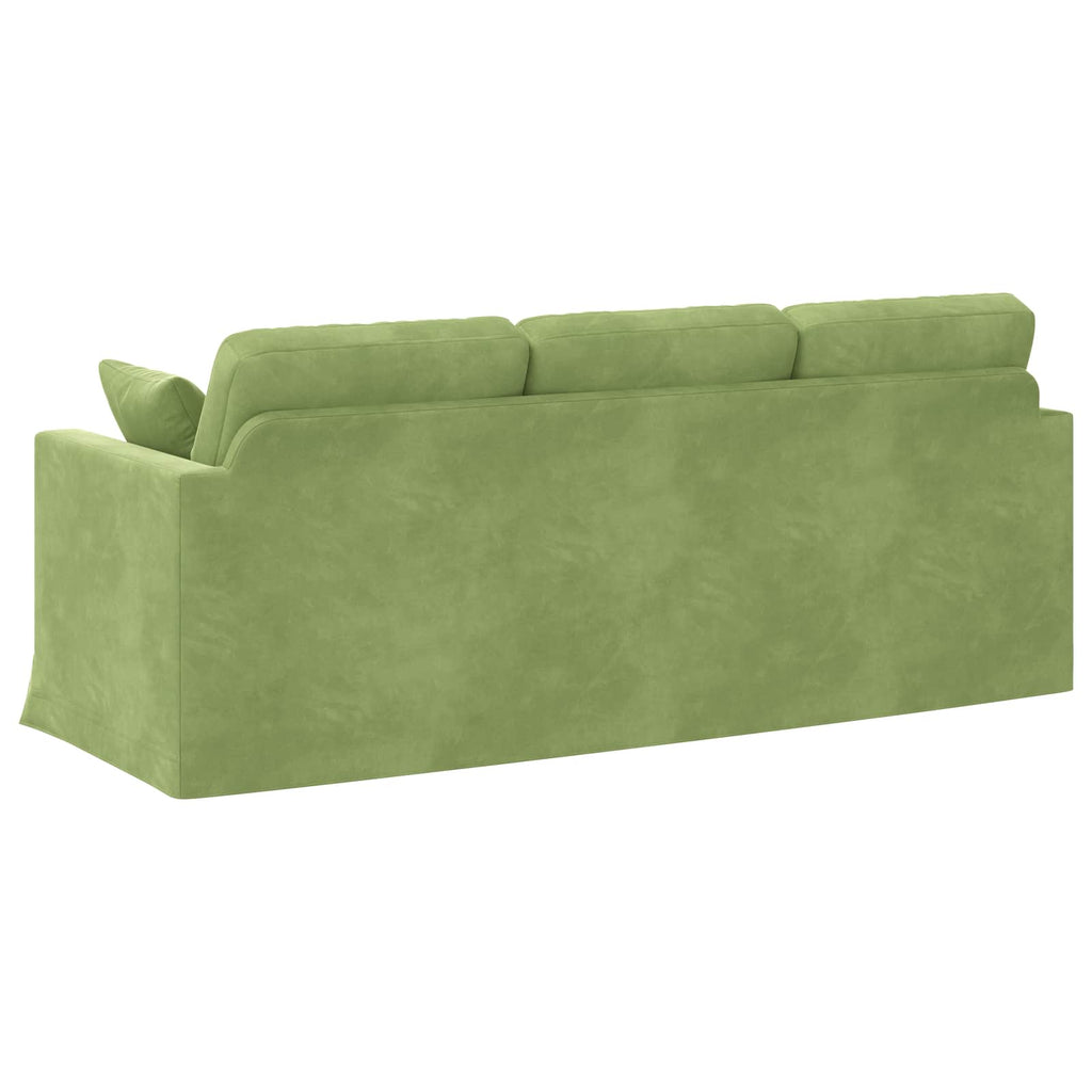 vidaXL Sofa Jasnozielony 198 x 78 x 80 cm Aksamit