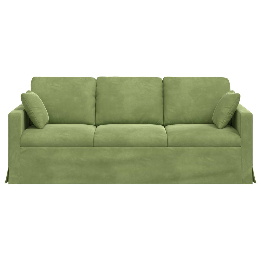 vidaXL Sofa Jasnozielony 198 x 78 x 80 cm Aksamit