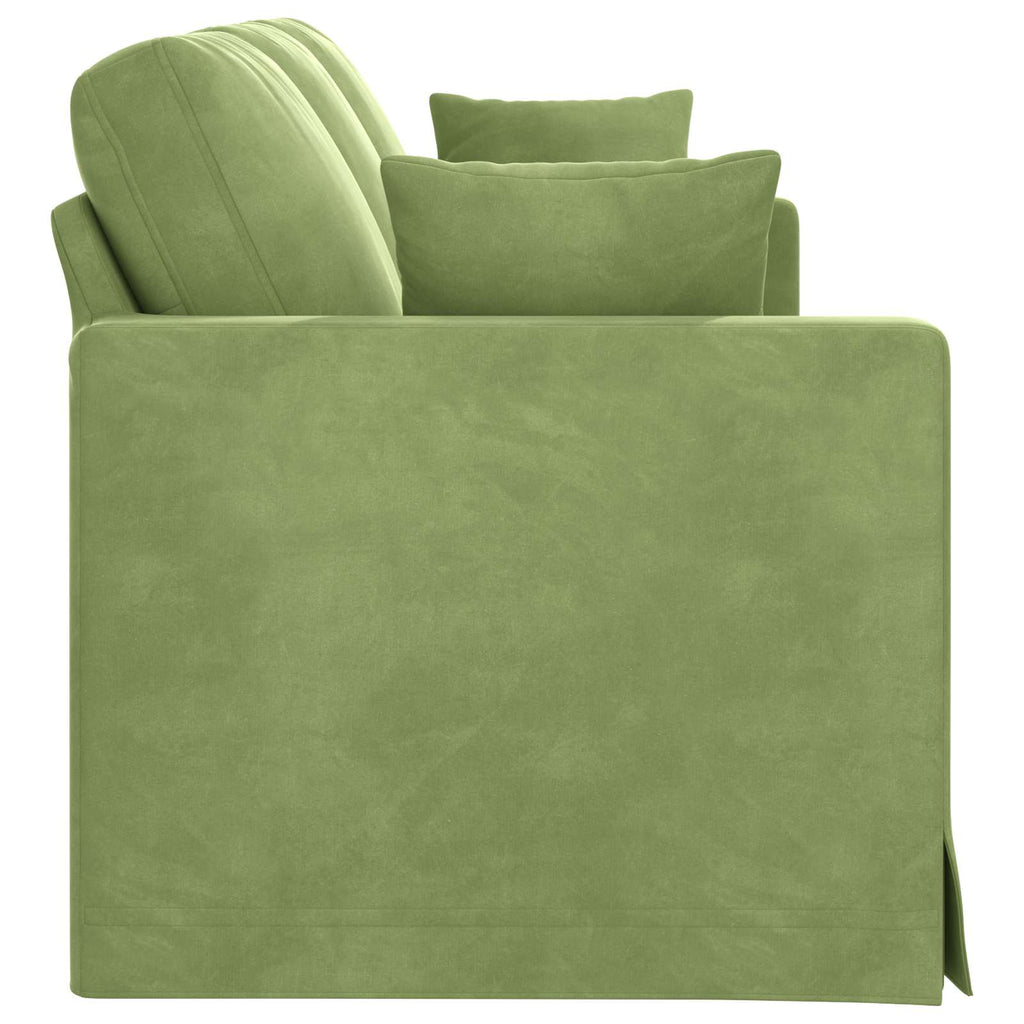 vidaXL Sofa Jasnozielony 198 x 78 x 80 cm Aksamit