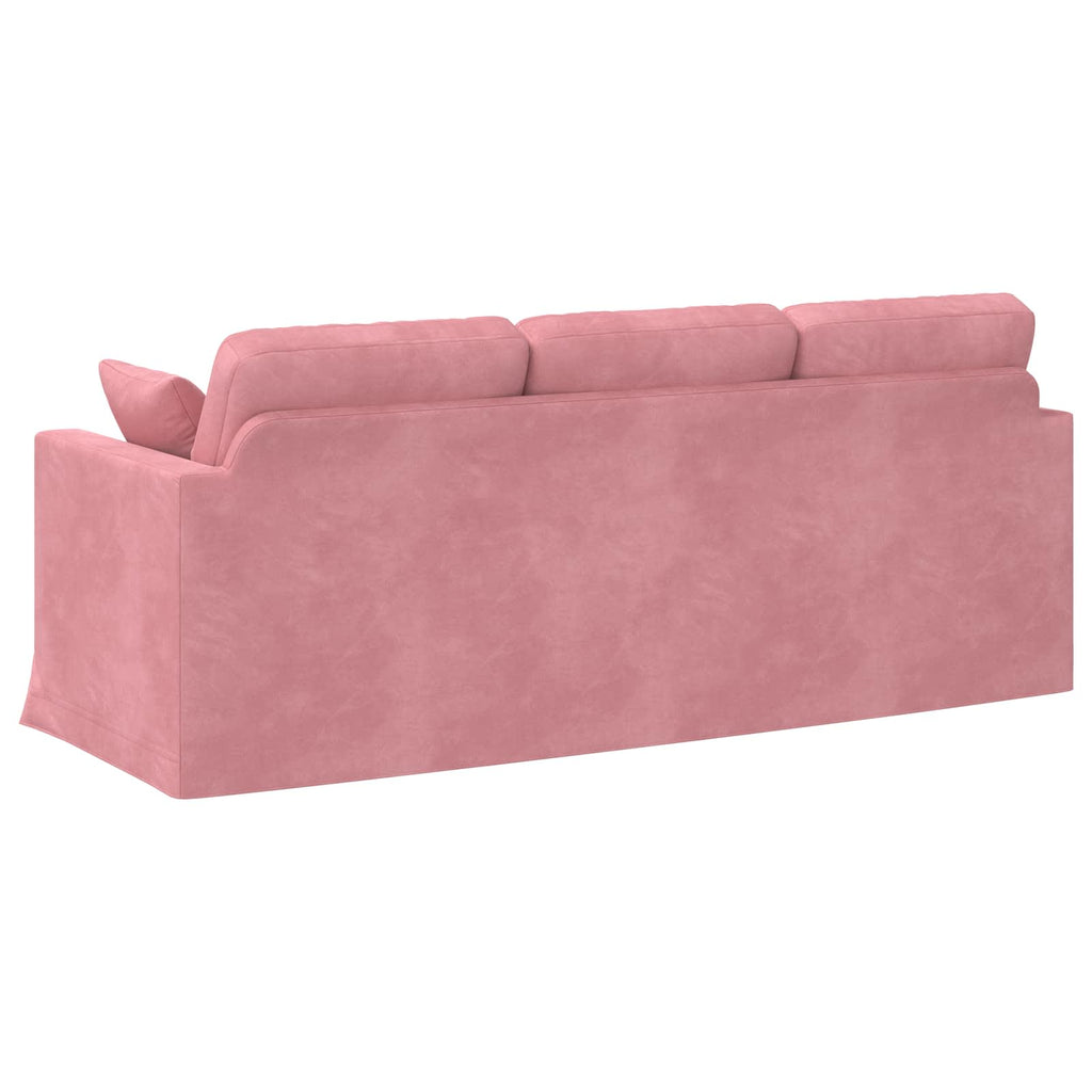 vidaXL Sofa Różowy 198 x 78 x 80 cm Aksamit