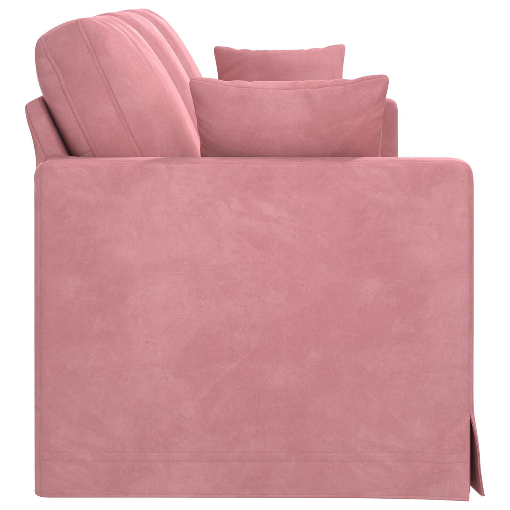 vidaXL Sofa Różowy 198 x 78 x 80 cm Aksamit