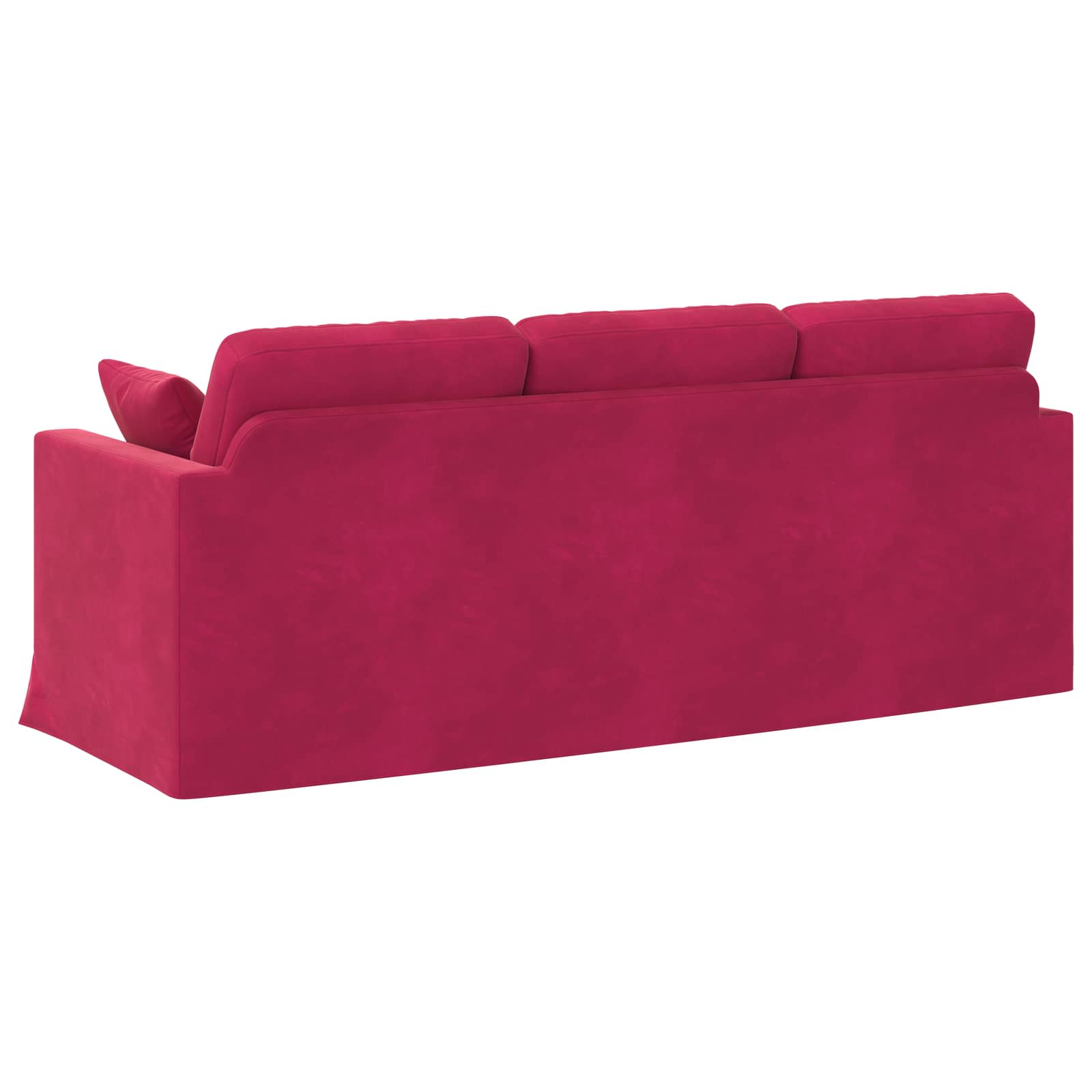 vidaXL Sofa Czerwone wino 198 x 78 x 80 cm Aksamit