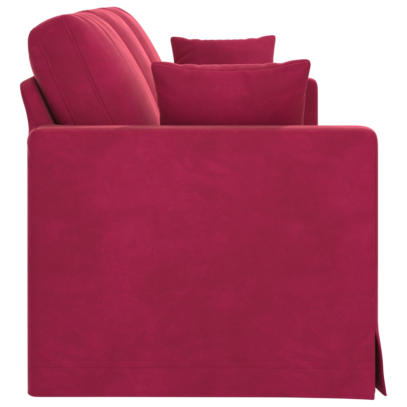 vidaXL Sofa Czerwone wino 198 x 78 x 80 cm Aksamit