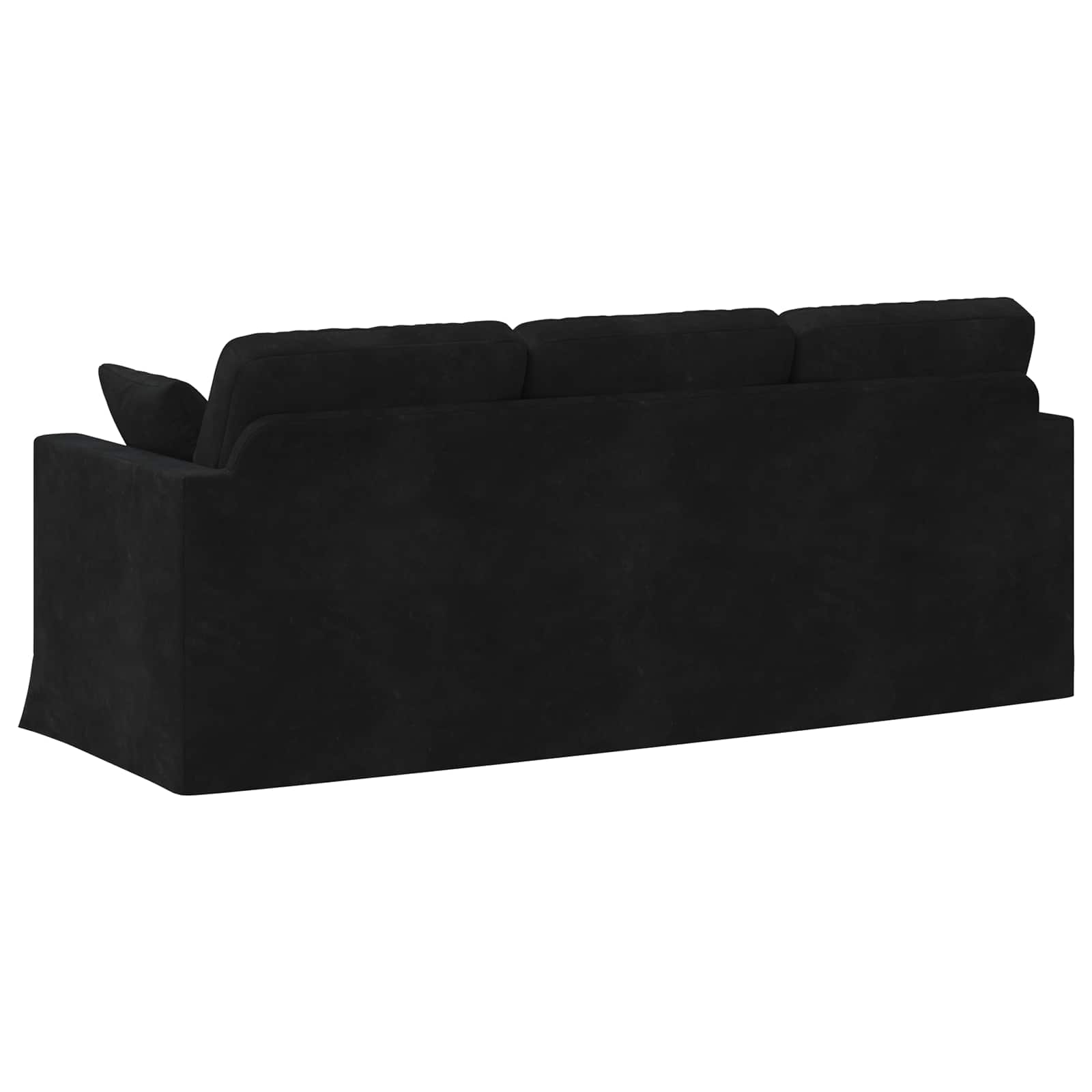 vidaXL Sofa Czarny 198 x 78 x 80 cm Aksamit