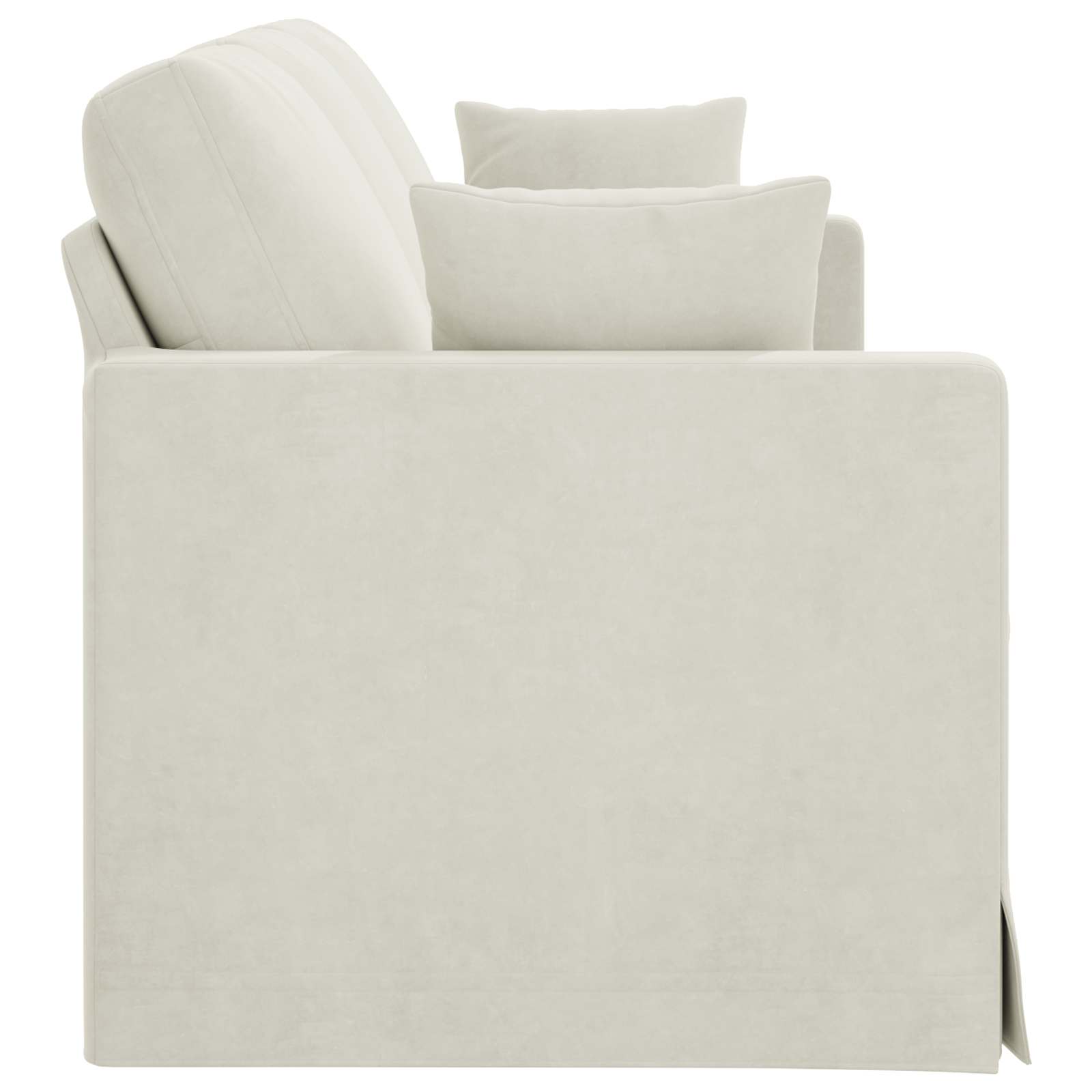 vidaXL Sofa Kremowy 198 x 78 x 80 cm Aksamit