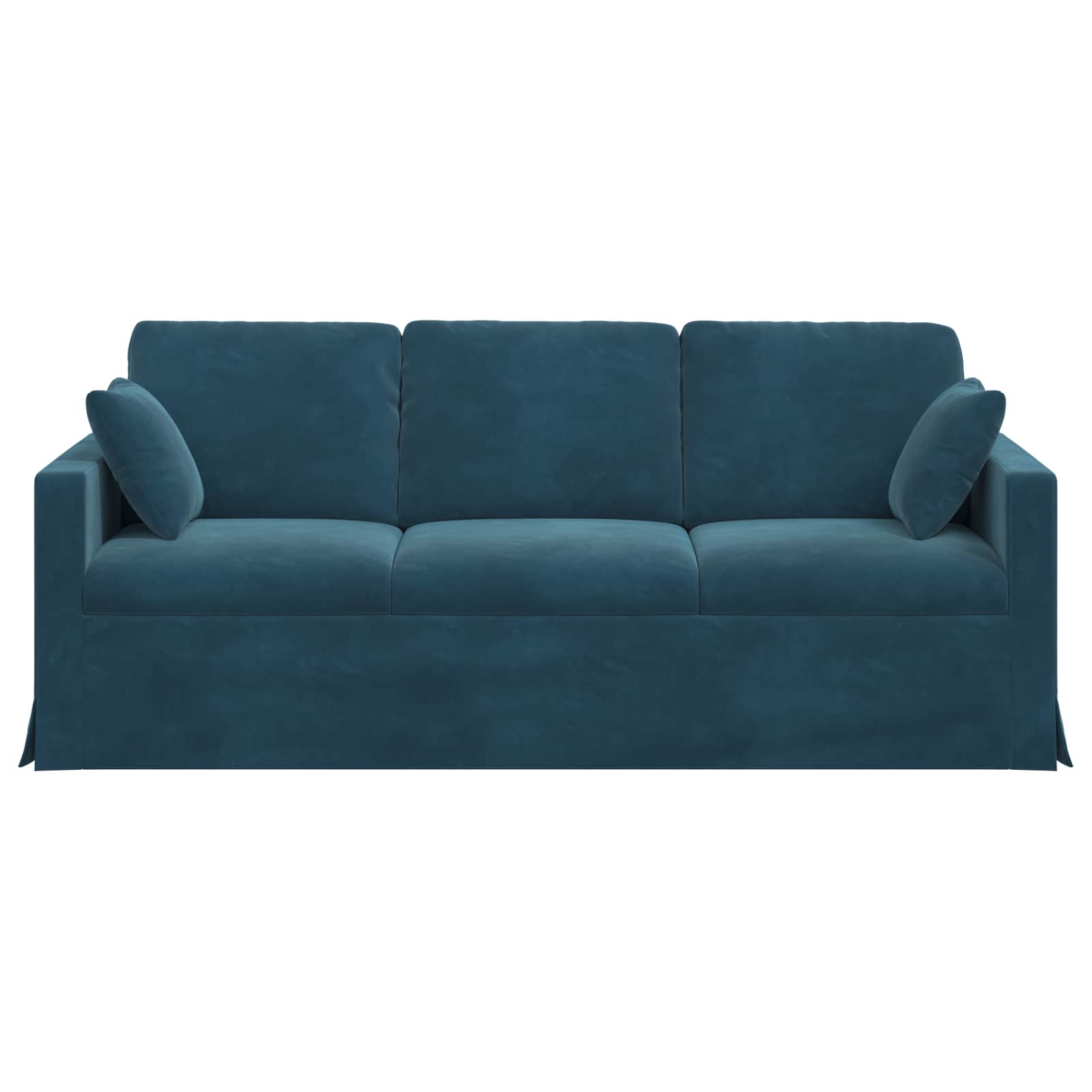 vidaXL Sofa Niebieski 198 x 78 x 80 cm Aksamit