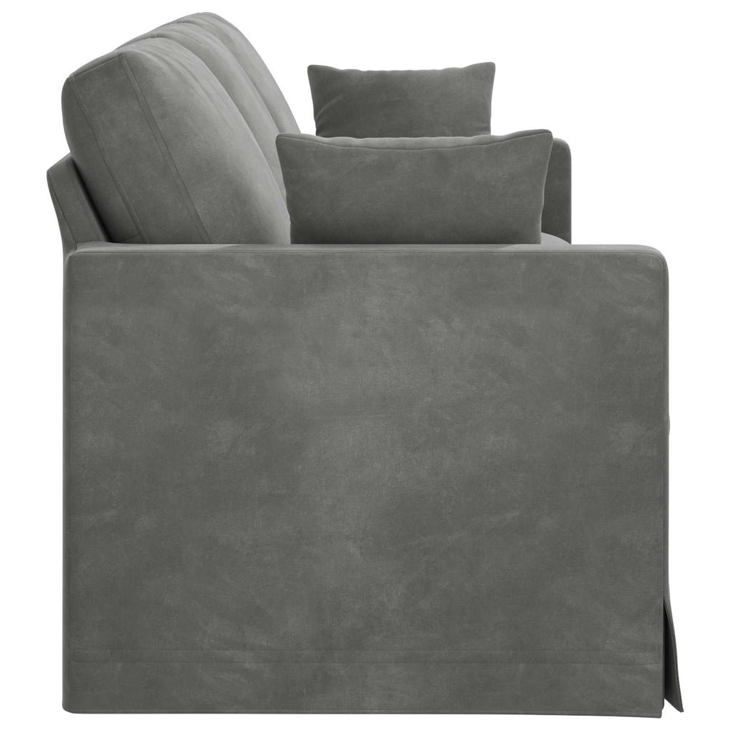 vidaXL Sofa Ciemnoszary 228 x 78 x 80 cm Aksamit