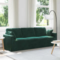vidaXL Sofa Ciemna zieleń 228 x 78 x 80 cm Aksamit