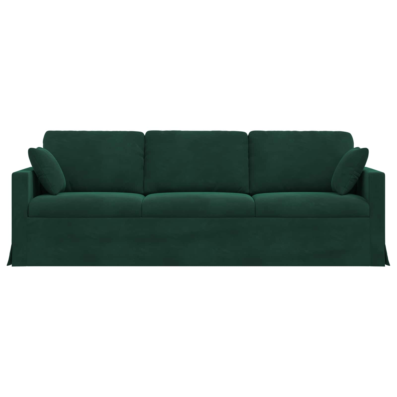vidaXL Sofa Ciemna zieleń 228 x 78 x 80 cm Aksamit