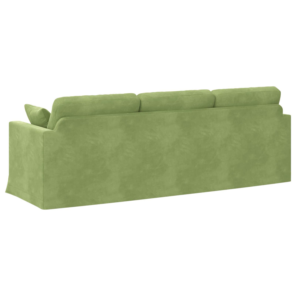 vidaXL Sofa Jasnozielony 228 x 78 x 80 cm Aksamit