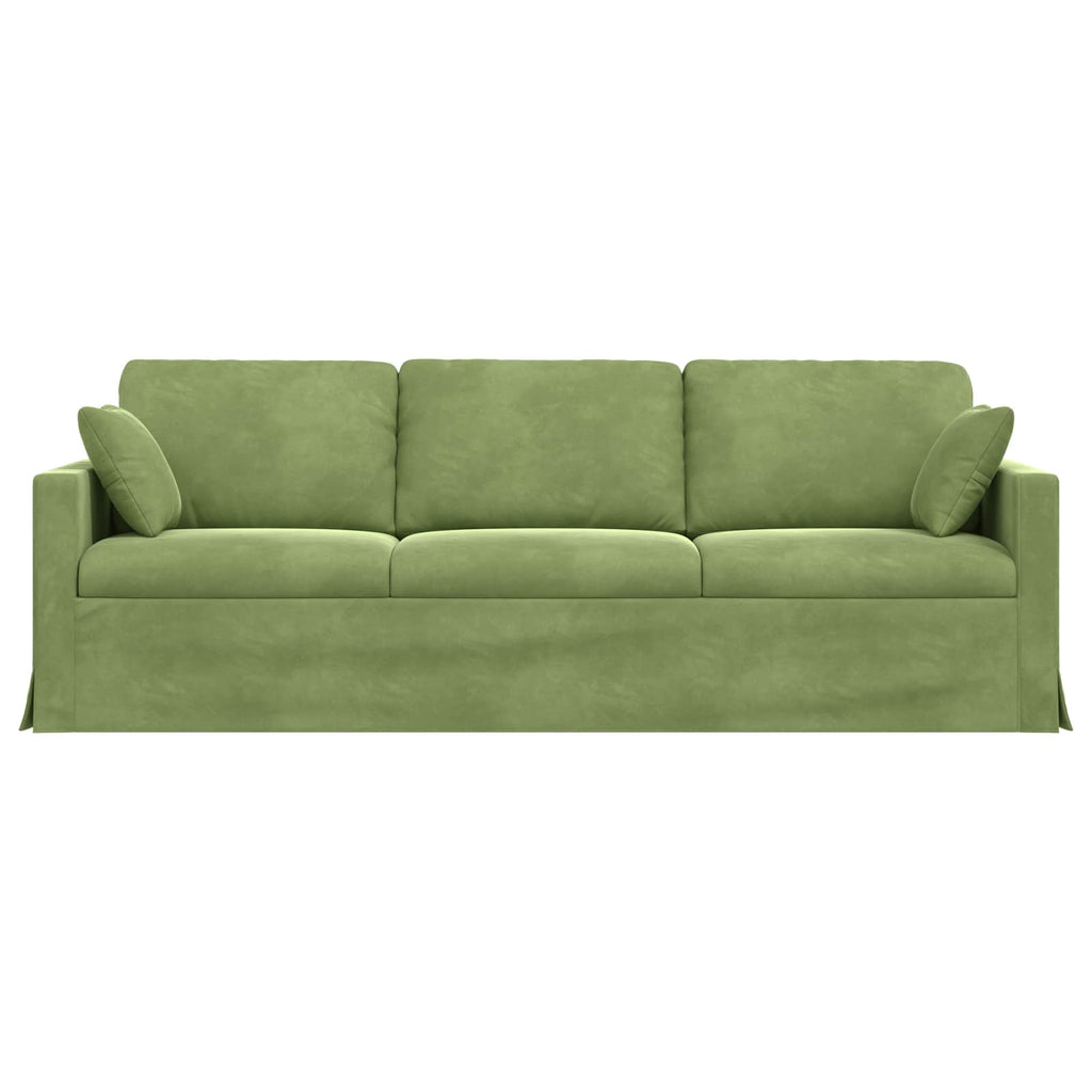 vidaXL Sofa Jasnozielony 228 x 78 x 80 cm Aksamit