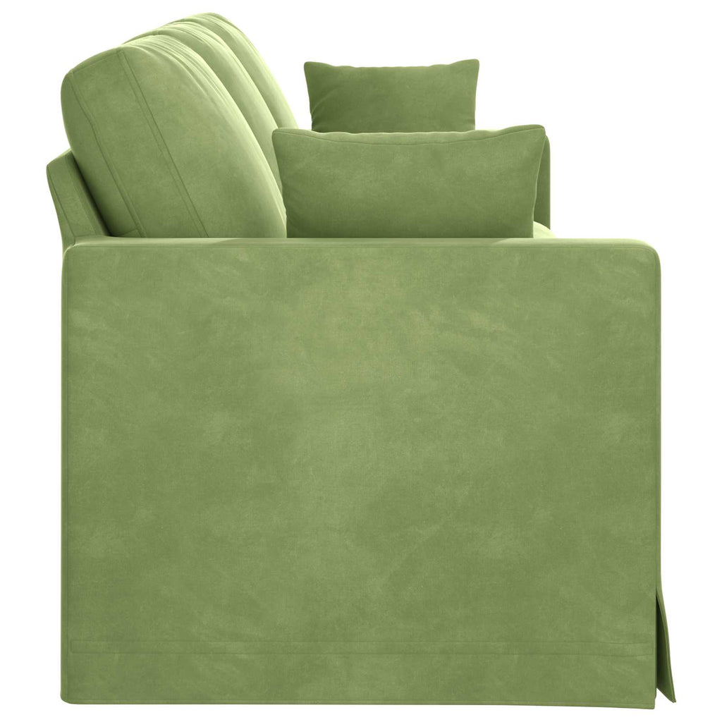 vidaXL Sofa Jasnozielony 228 x 78 x 80 cm Aksamit