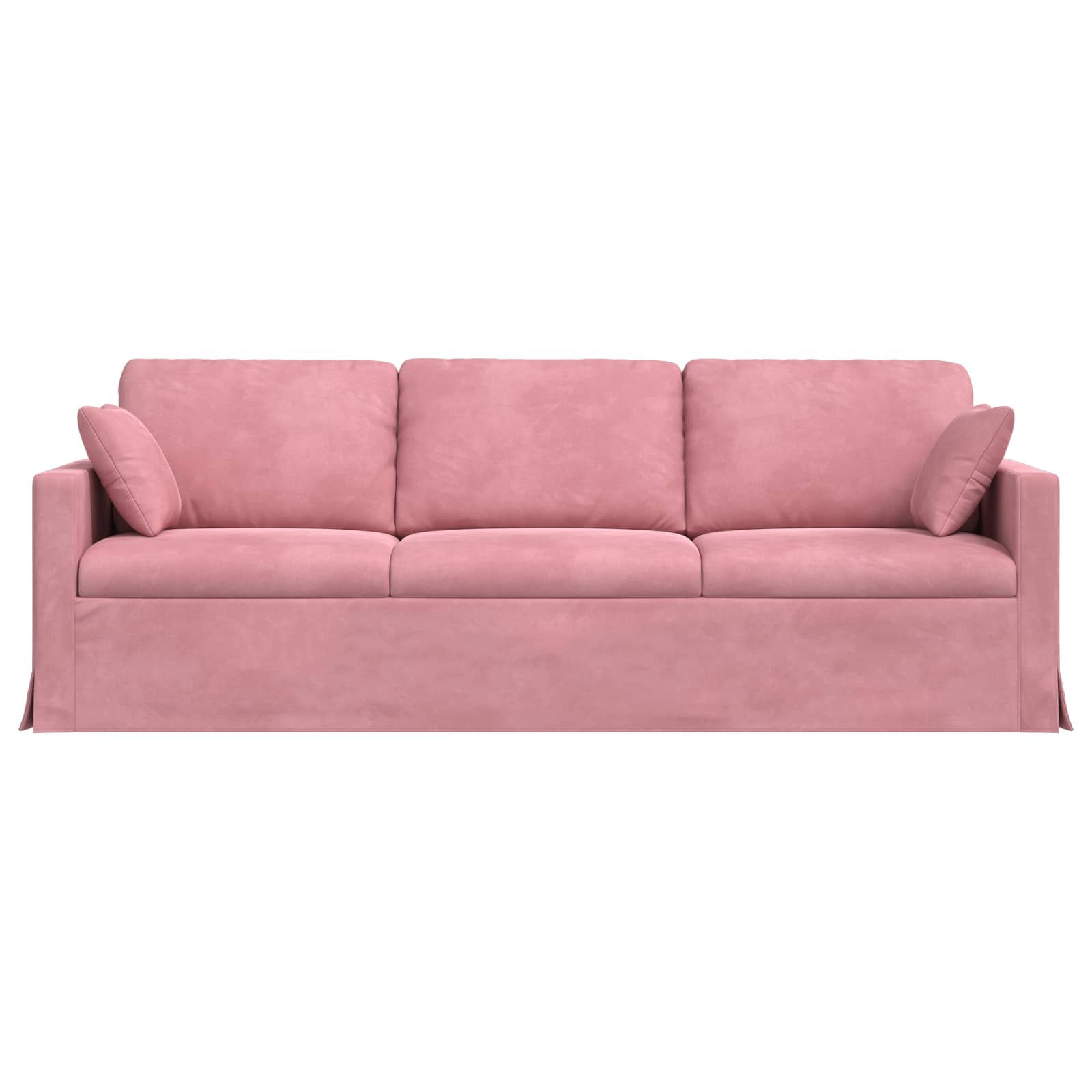 vidaXL Sofa Różowy 228 x 78 x 80 cm Aksamit