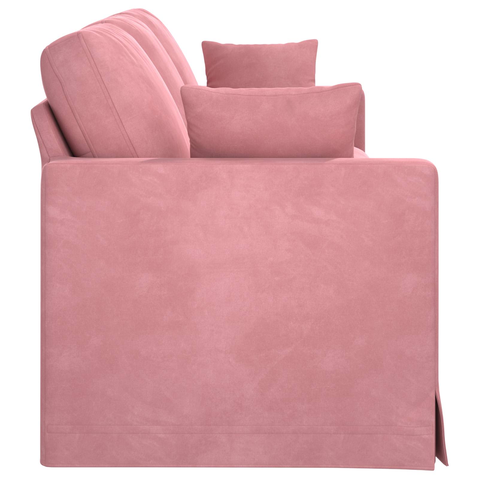 vidaXL Sofa Różowy 228 x 78 x 80 cm Aksamit