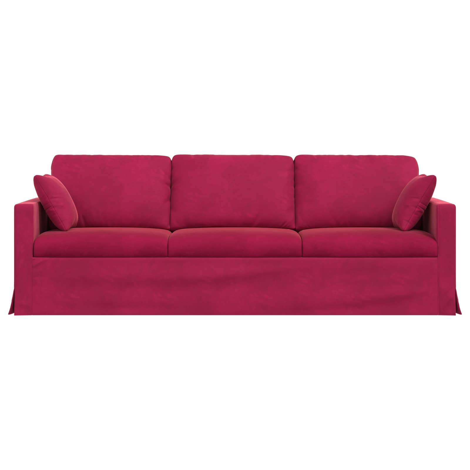 vidaXL Sofa Czerwone wino 228 x 78 x 80 cm Aksamit