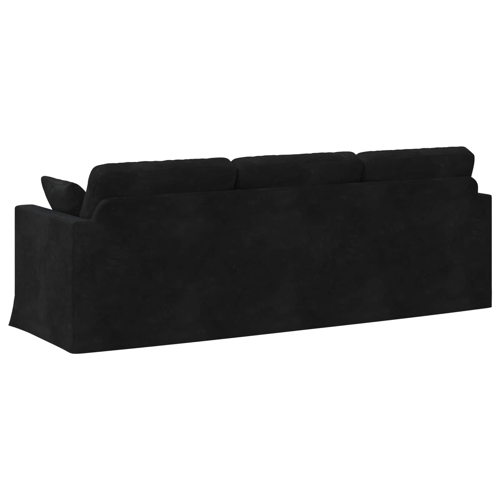 vidaXL Sofa Czarny 228 x 78 x 80 cm Aksamit