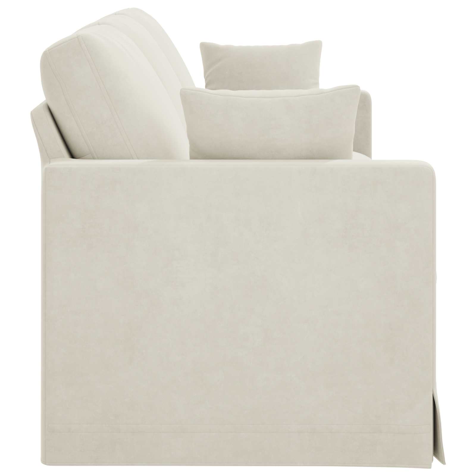 vidaXL Sofa Kremowy 228 x 78 x 80 cm Aksamit