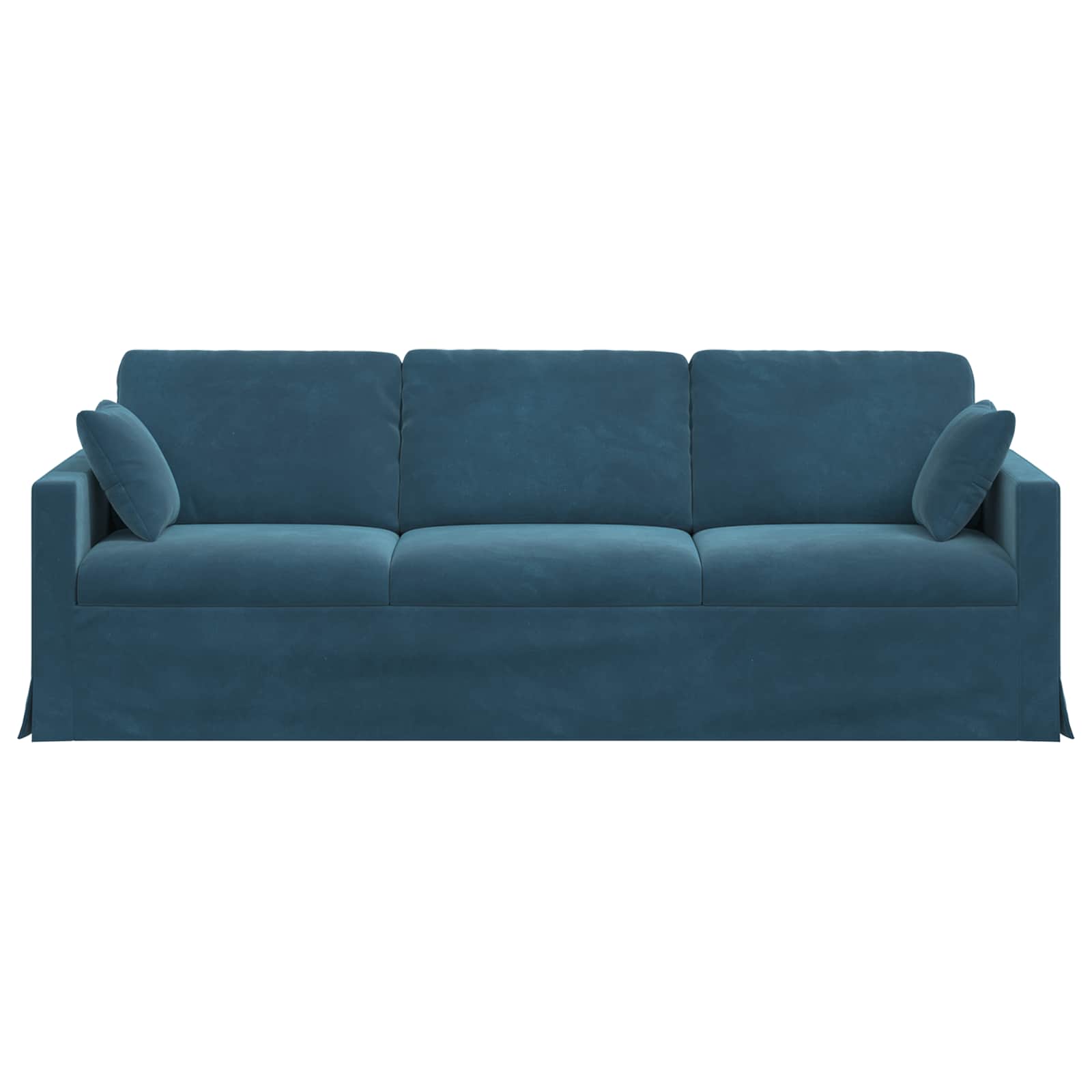 vidaXL Sofa Niebieski 228 x 78 x 80 cm Aksamit