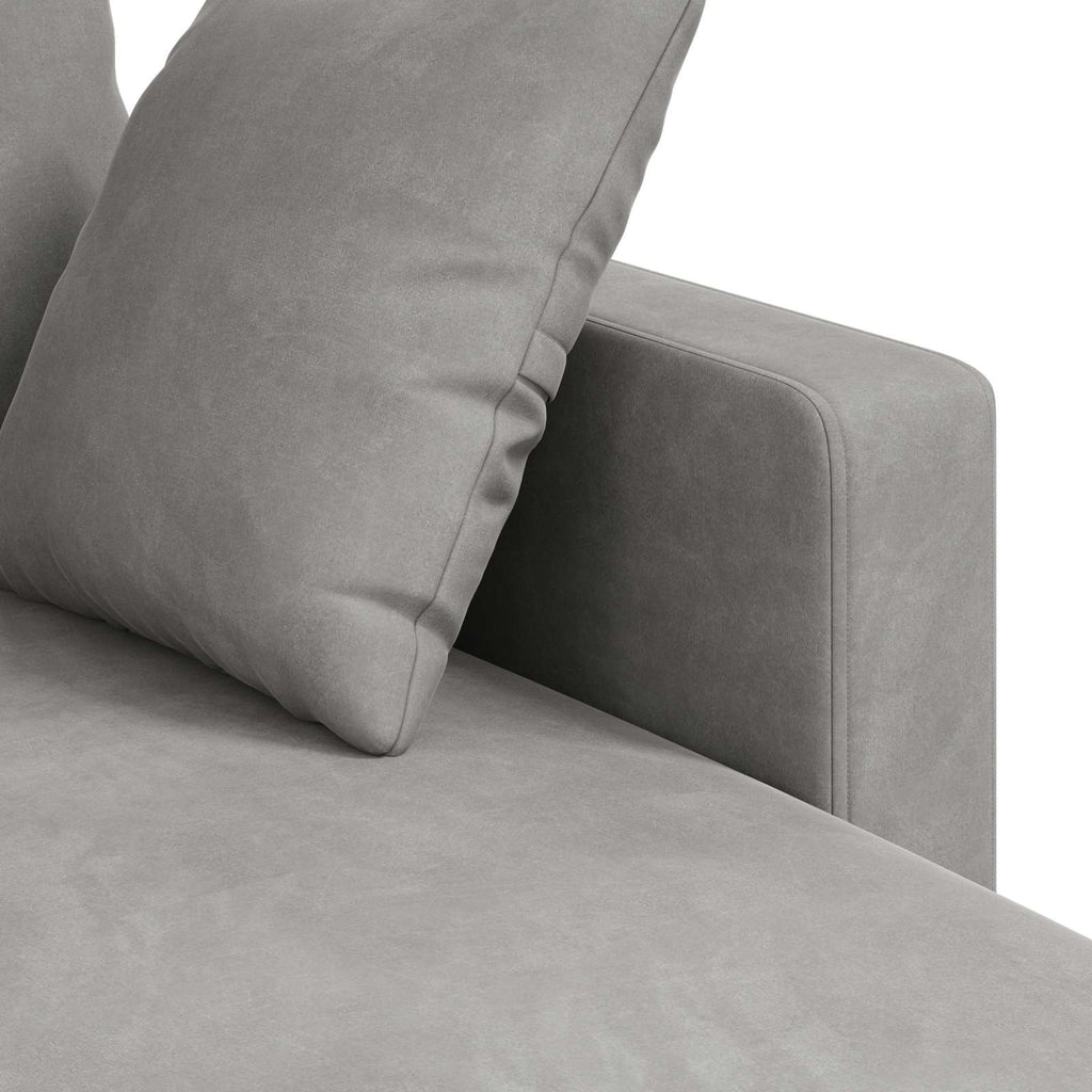 vidaXL Sofa Jasnoszary 178 x 134 x 80 cm Aksamit