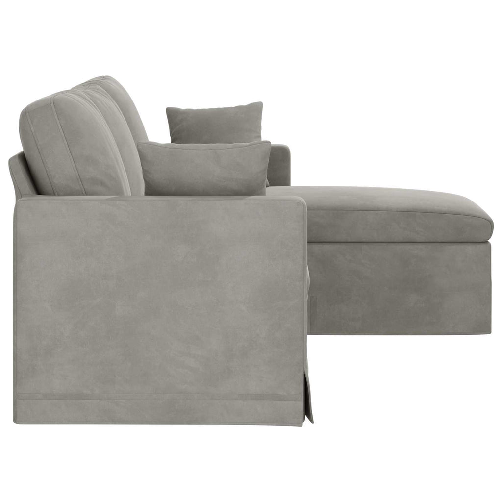 vidaXL Sofa Jasnoszary 178 x 134 x 80 cm Aksamit