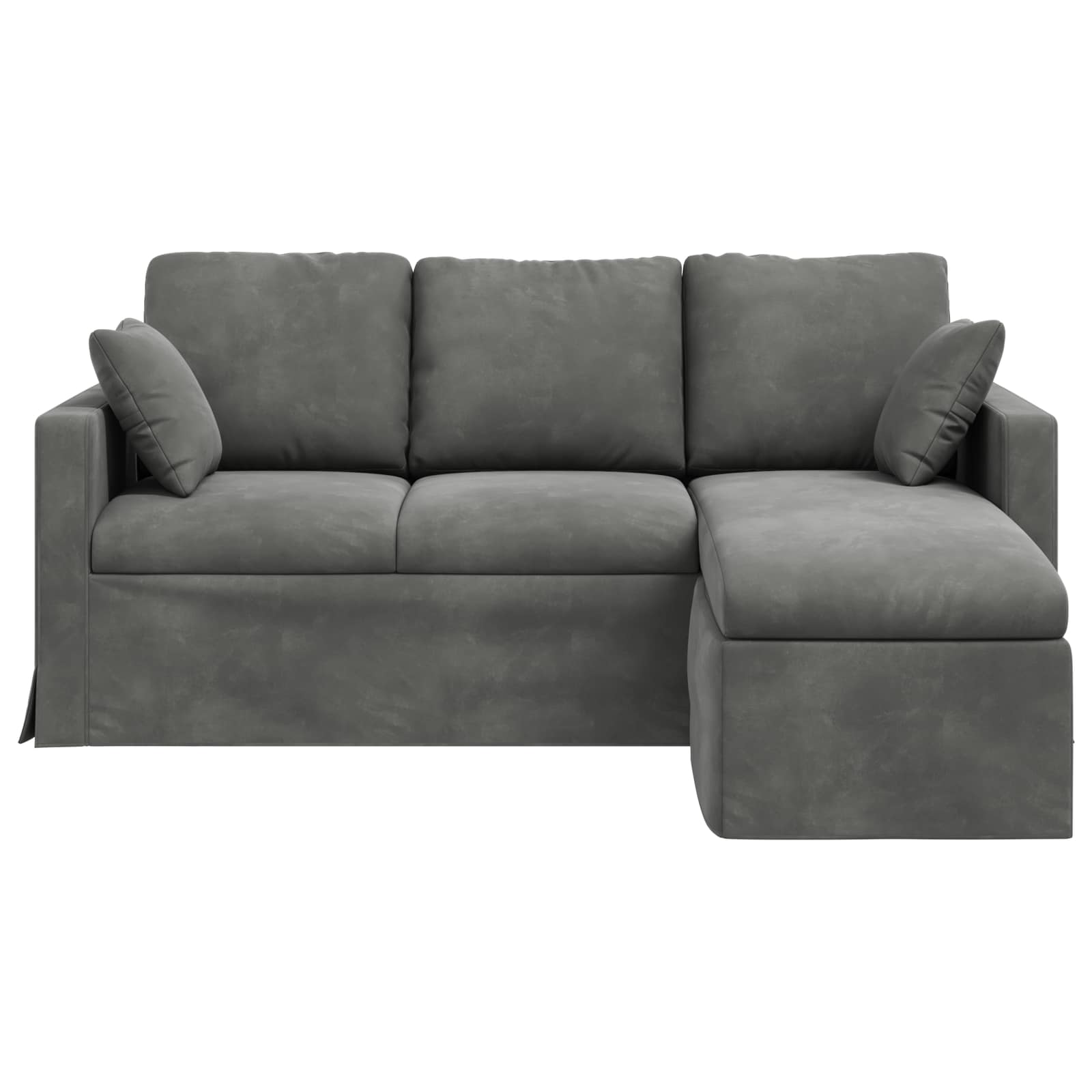 vidaXL Sofa Ciemnoszary 178 x 134 x 80 cm Aksamit