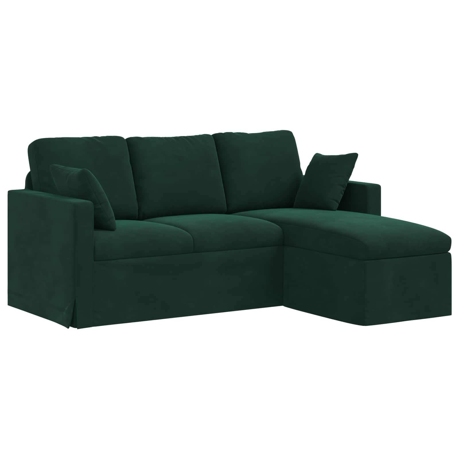 vidaXL Sofa Ciemna zieleń 178 x 134 x 80 cm Aksamit