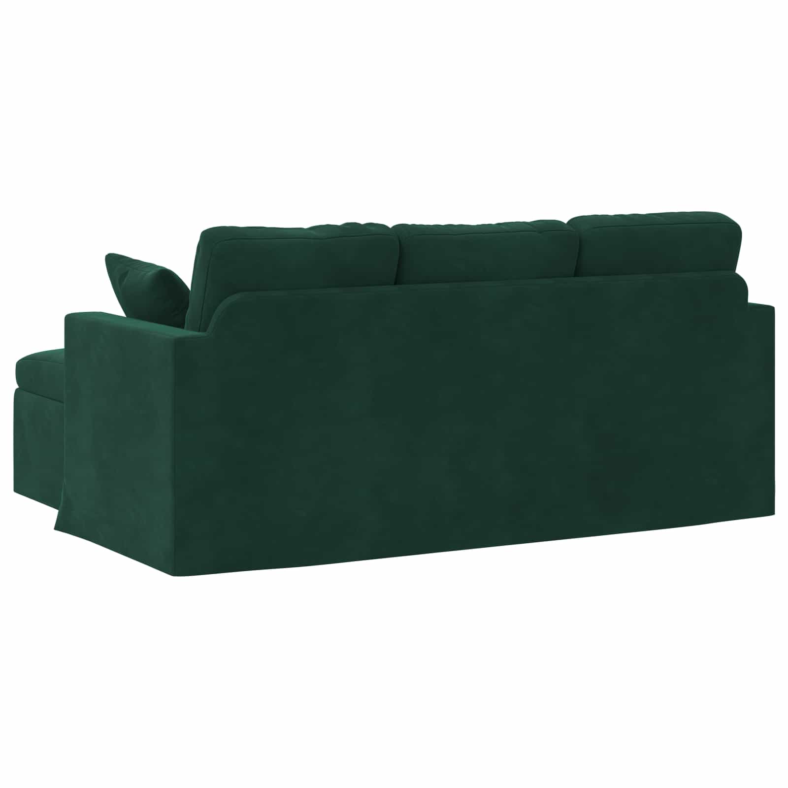 vidaXL Sofa Ciemna zieleń 178 x 134 x 80 cm Aksamit