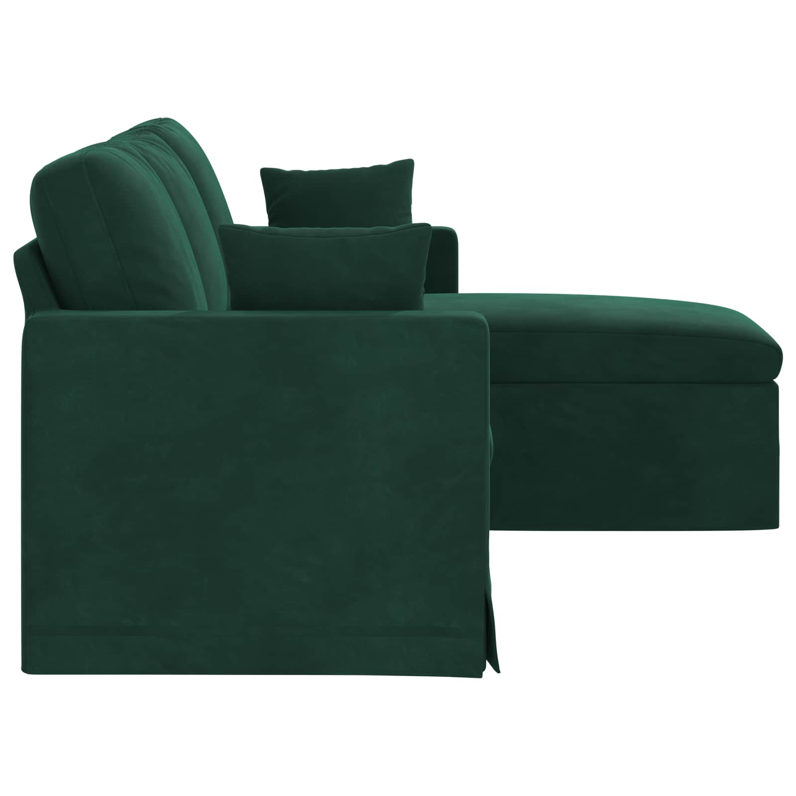 vidaXL Sofa Ciemna zieleń 178 x 134 x 80 cm Aksamit