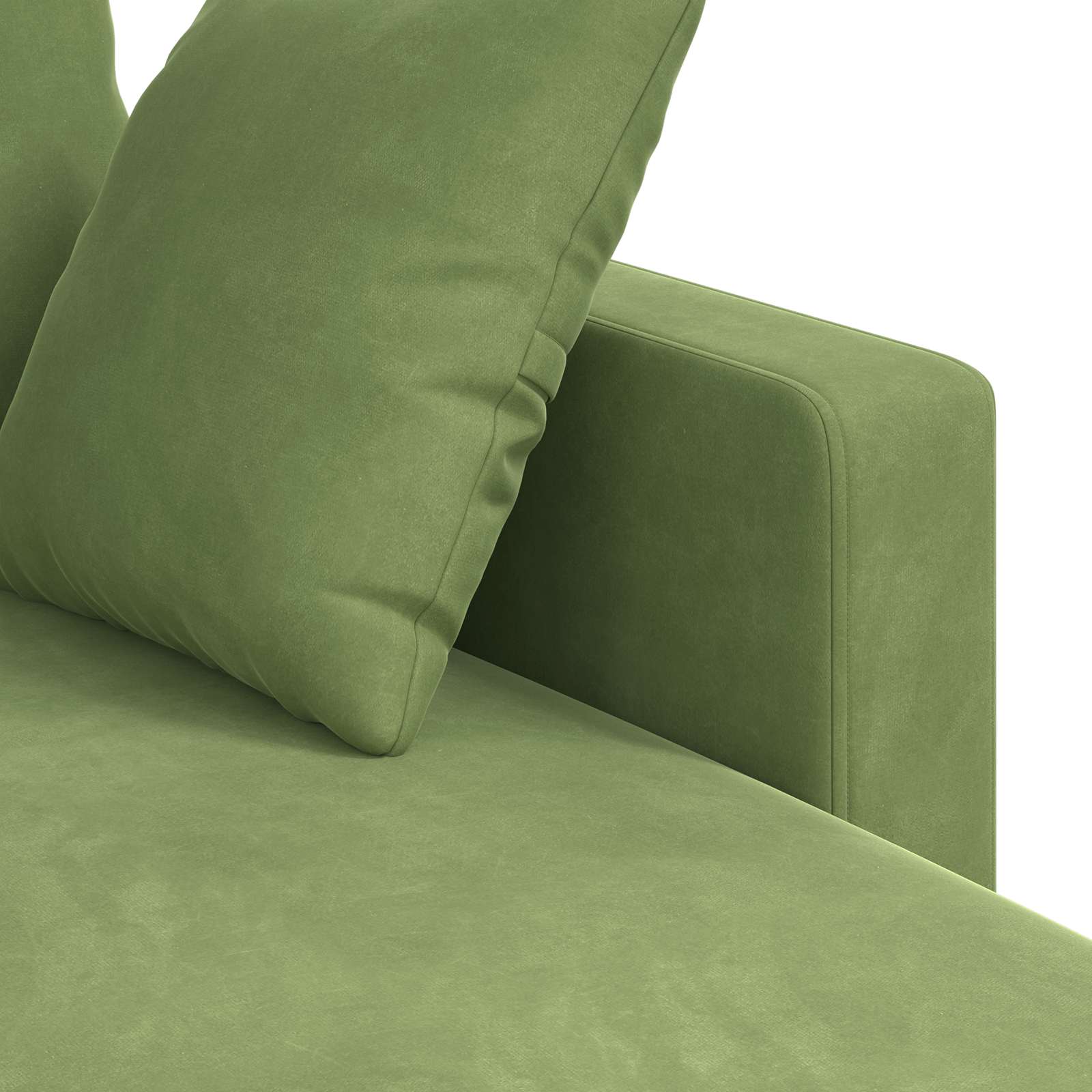vidaXL Sofa Jasnozielony 178 x 134 x 80 cm Aksamit