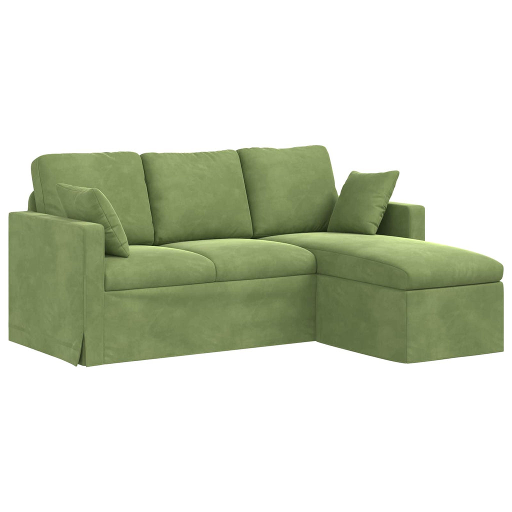 vidaXL Sofa Jasnozielony 178 x 134 x 80 cm Aksamit