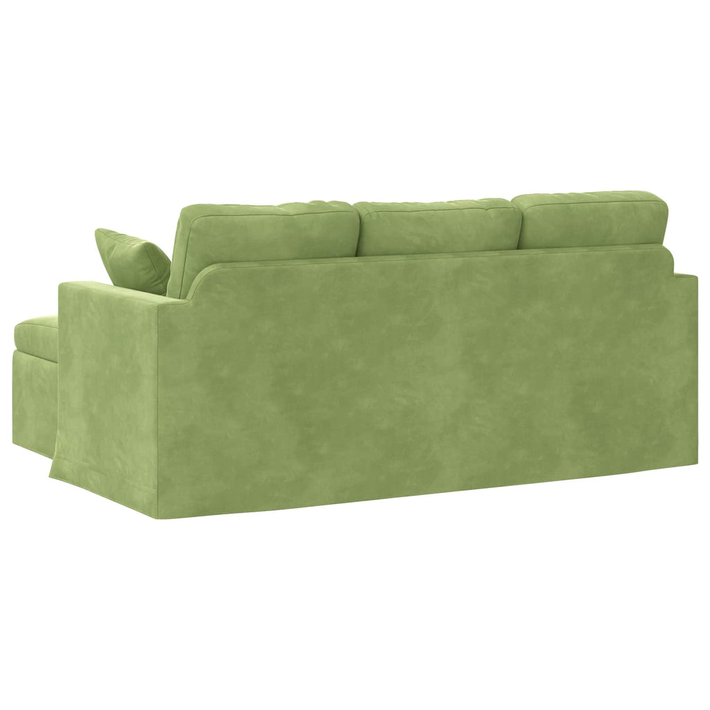 vidaXL Sofa Jasnozielony 178 x 134 x 80 cm Aksamit