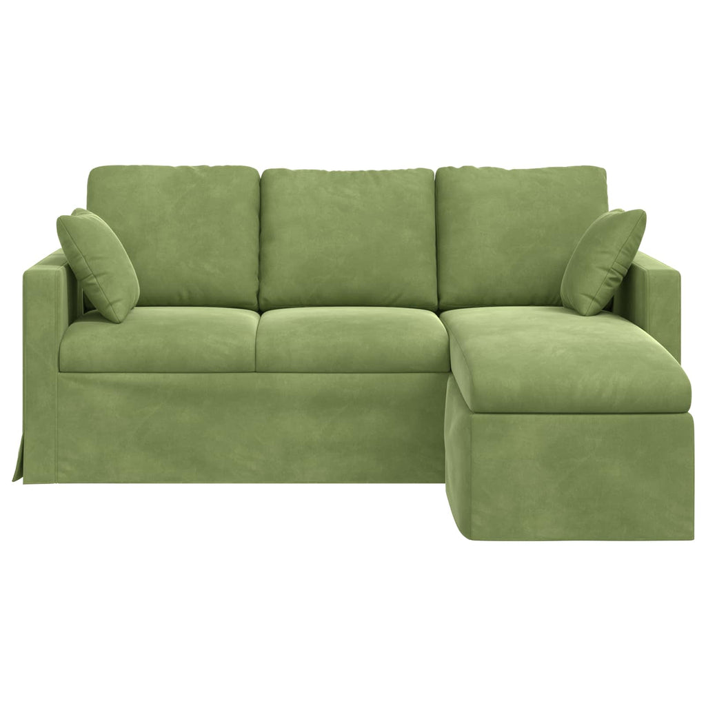 vidaXL Sofa Jasnozielony 178 x 134 x 80 cm Aksamit