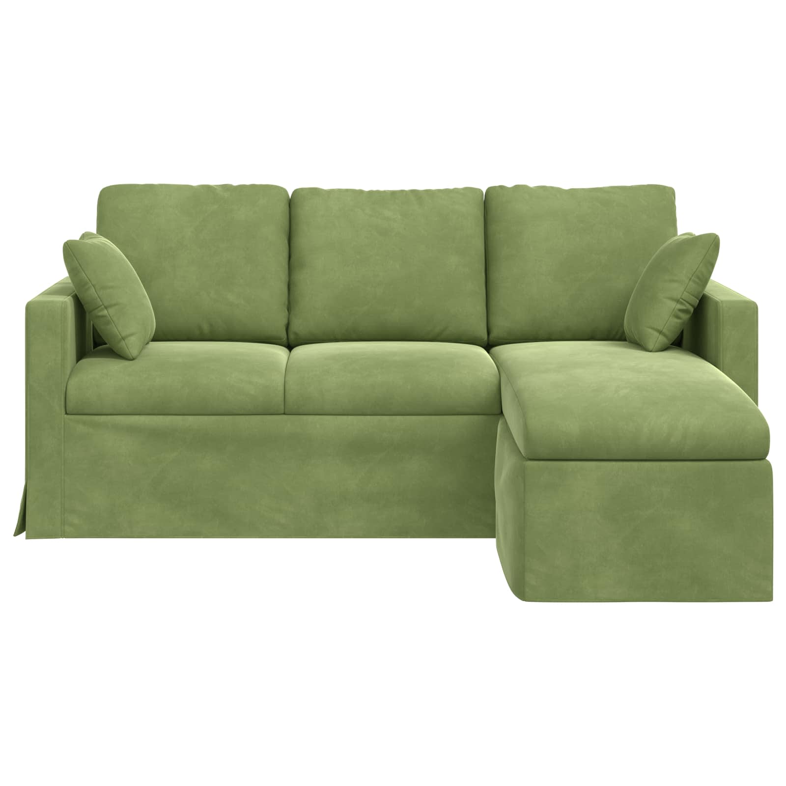 vidaXL Sofa Jasnozielony 178 x 134 x 80 cm Aksamit