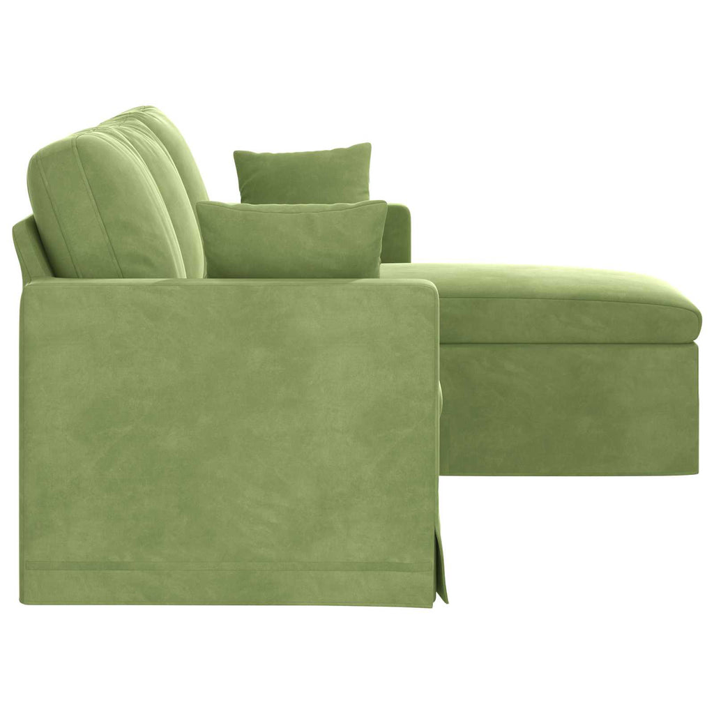 vidaXL Sofa Jasnozielony 178 x 134 x 80 cm Aksamit
