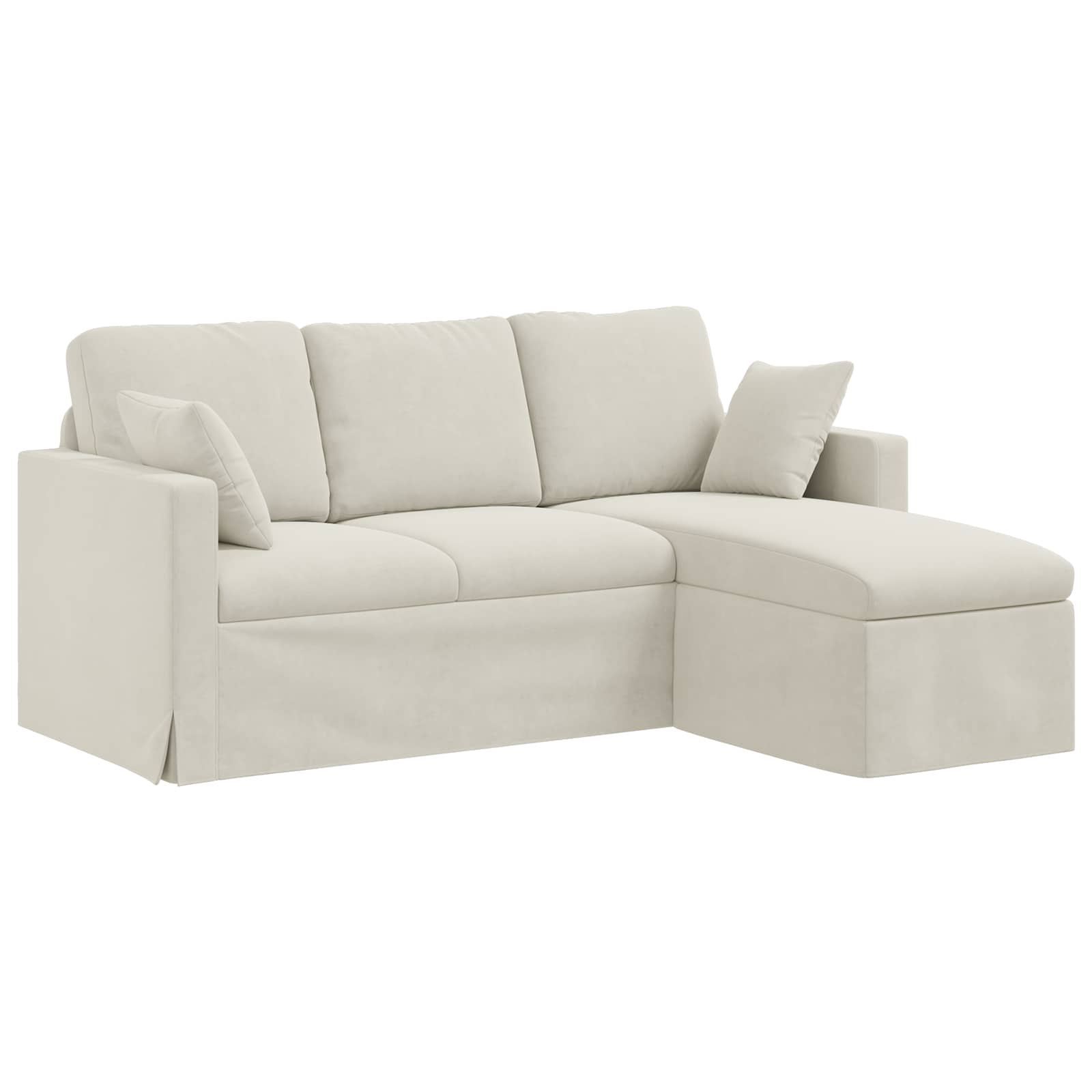 vidaXL Sofa Kremowy 178 x 134 x 80 cm Aksamit