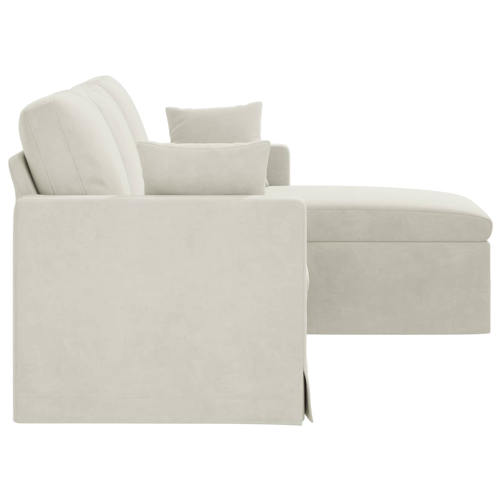 vidaXL Sofa Kremowy 178 x 134 x 80 cm Aksamit