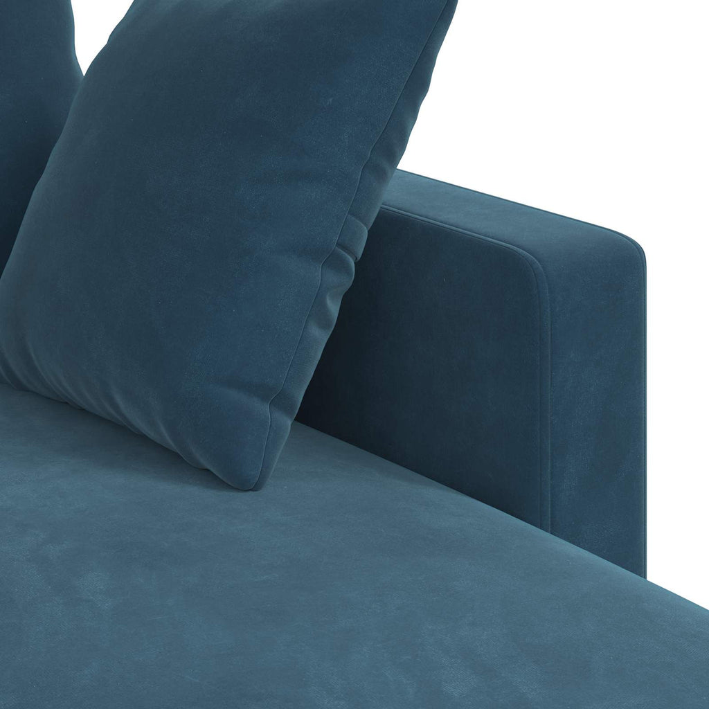 vidaXL Sofa Niebieski 178 x 134 x 80 cm Aksamit