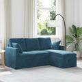 vidaXL Sofa Niebieski 178 x 134 x 80 cm Aksamit