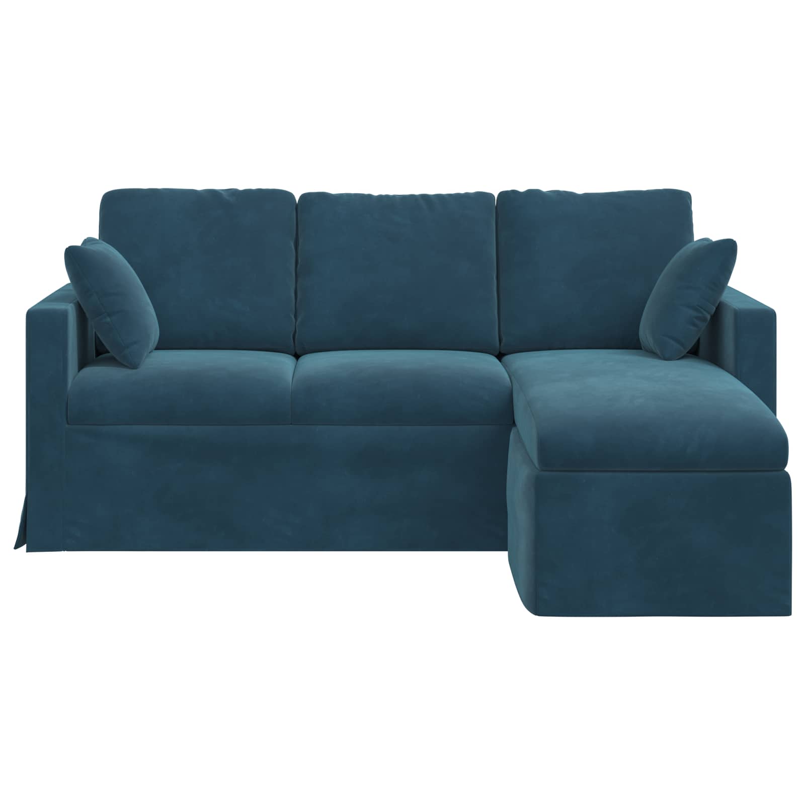 vidaXL Sofa Niebieski 178 x 134 x 80 cm Aksamit